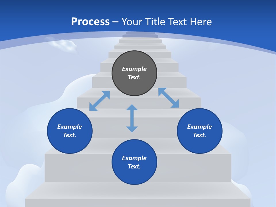 Love Staircase God PowerPoint Template