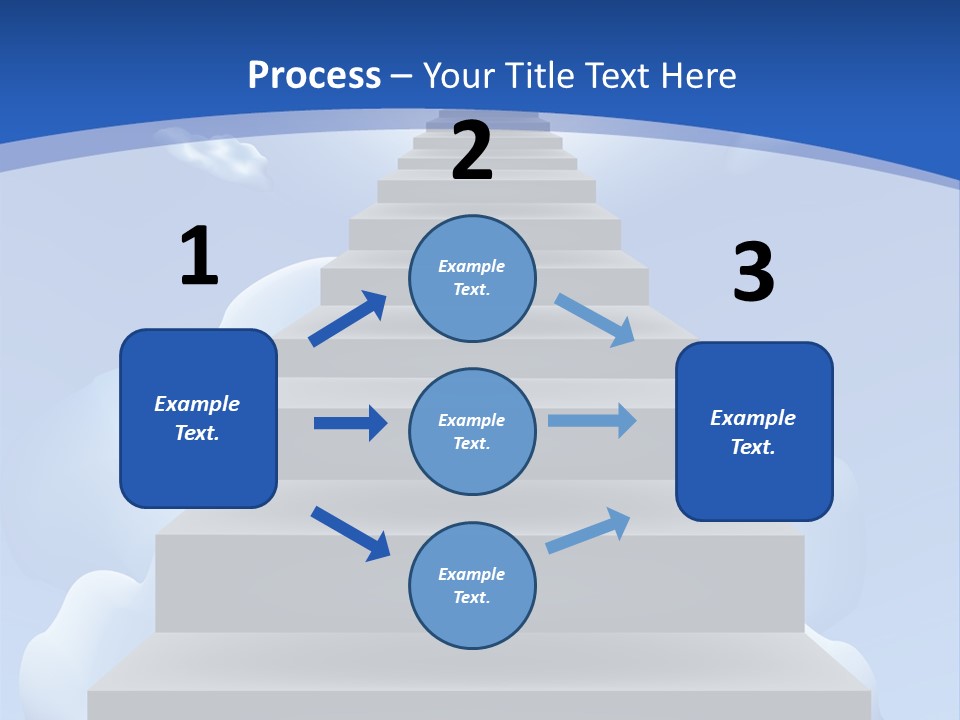 Love Staircase God PowerPoint Template