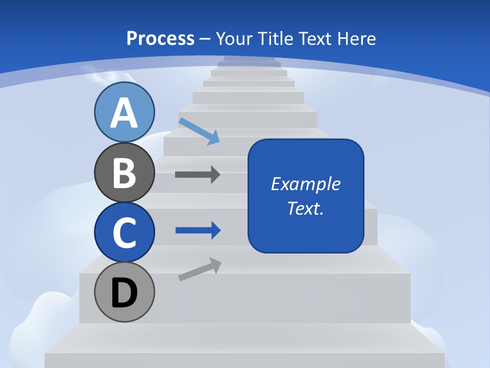Love Staircase God PowerPoint Template