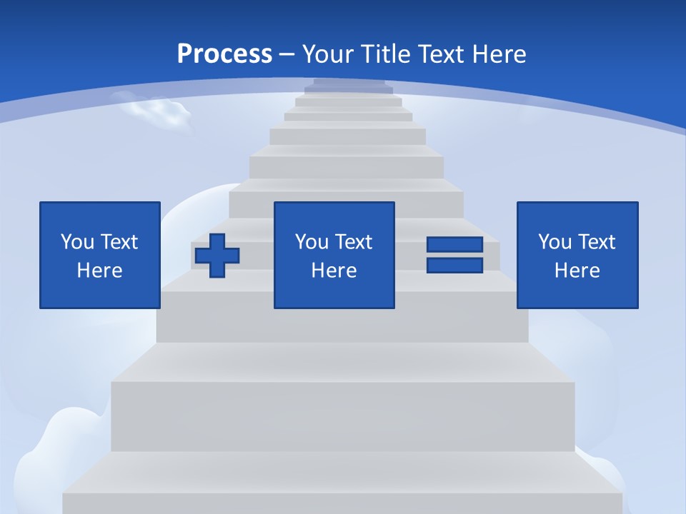 Love Staircase God PowerPoint Template