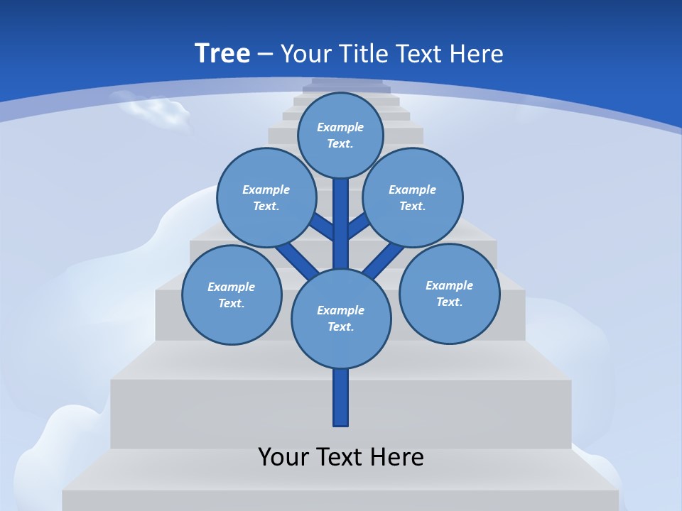 Love Staircase God PowerPoint Template