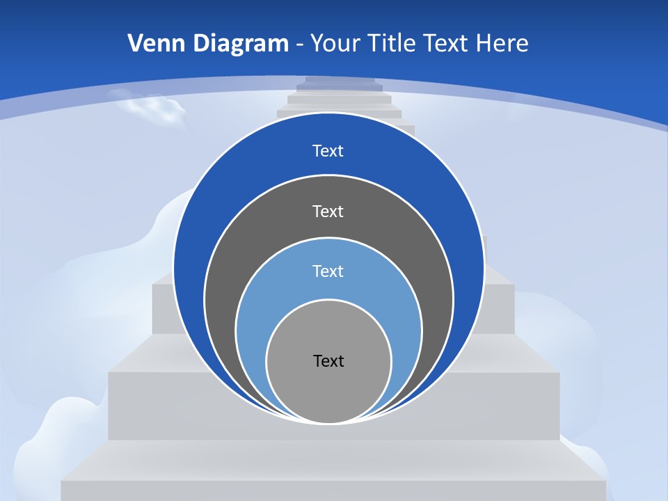 Love Staircase God PowerPoint Template