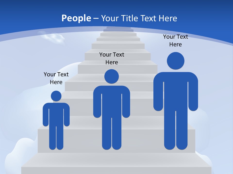 Love Staircase God PowerPoint Template