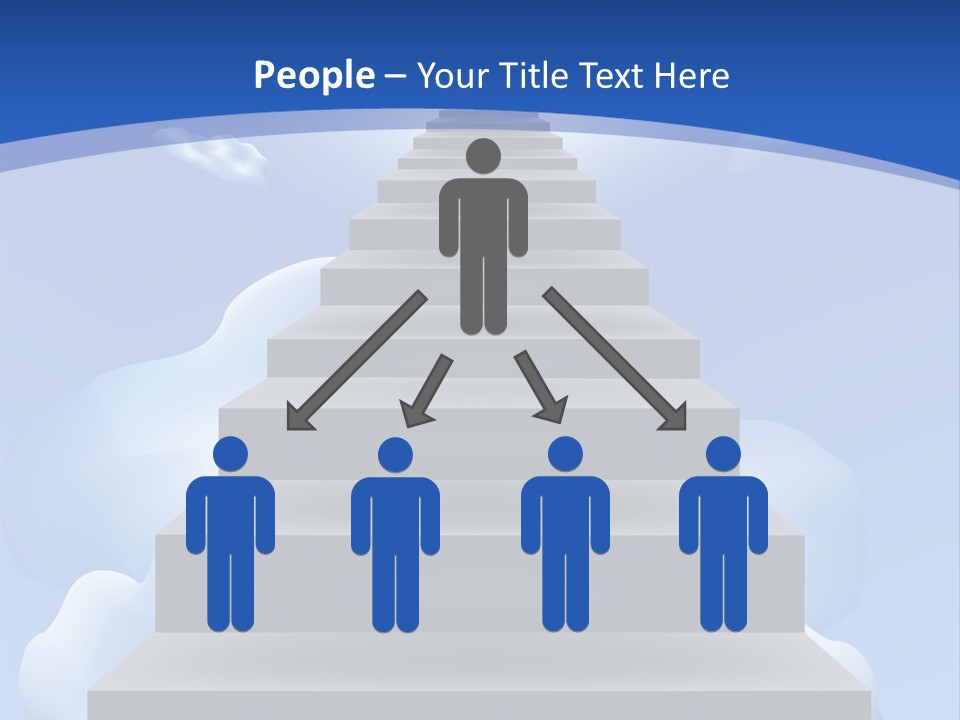 Love Staircase God PowerPoint Template