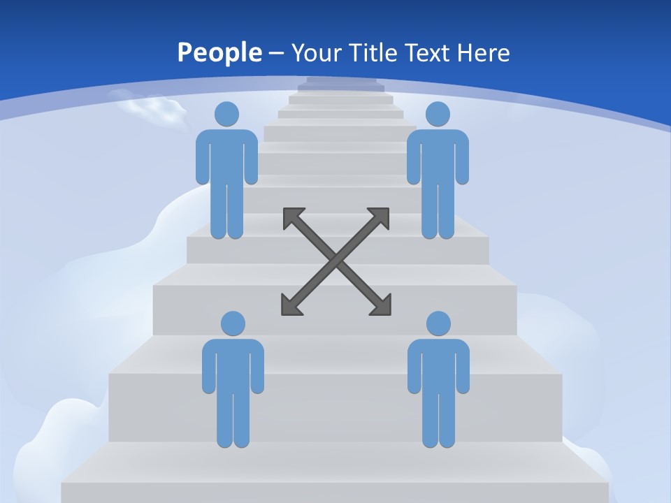 Love Staircase God PowerPoint Template