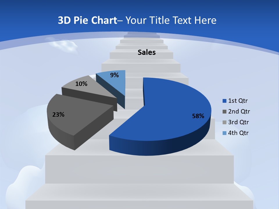 Love Staircase God PowerPoint Template