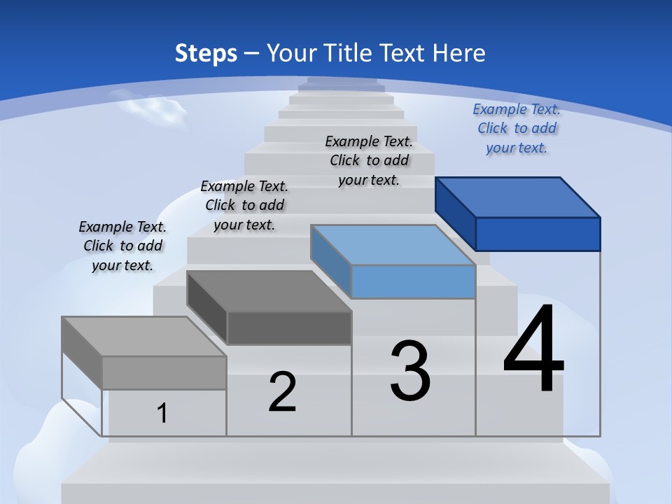 Love Staircase God PowerPoint Template