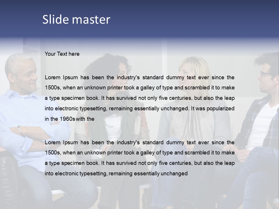 Male Therapy Casual PowerPoint Template