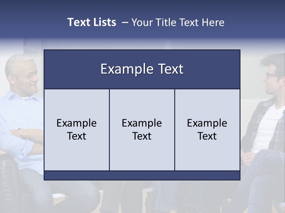 Male Therapy Casual PowerPoint Template