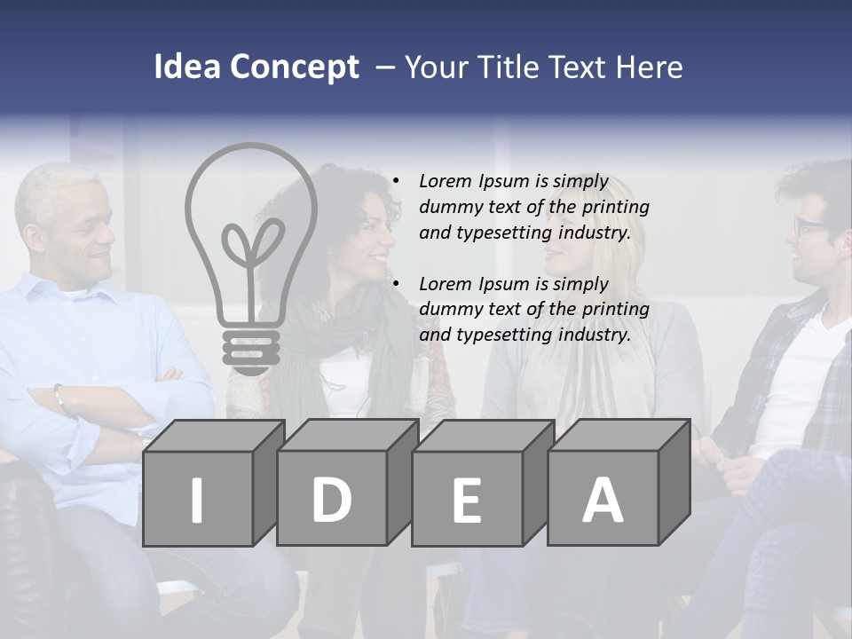 Male Therapy Casual PowerPoint Template