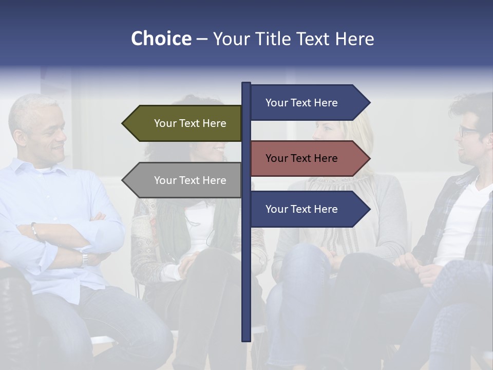 Male Therapy Casual PowerPoint Template