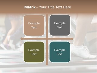 Running Jogging Female PowerPoint Template