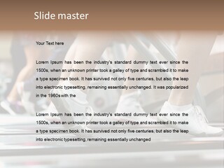 Running Jogging Female PowerPoint Template