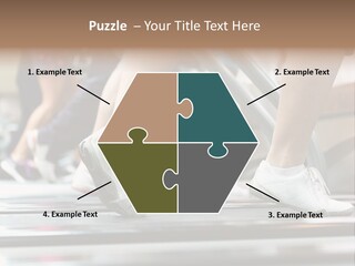 Running Jogging Female PowerPoint Template