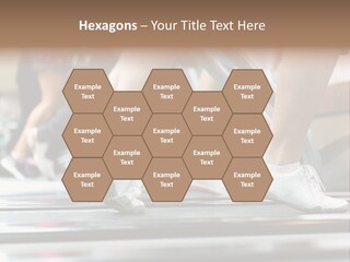 Running Jogging Female PowerPoint Template