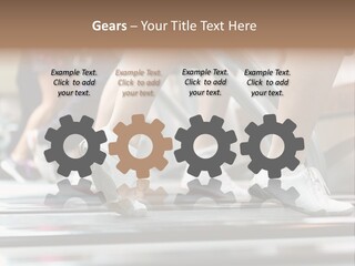 Running Jogging Female PowerPoint Template