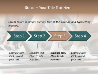 Running Jogging Female PowerPoint Template