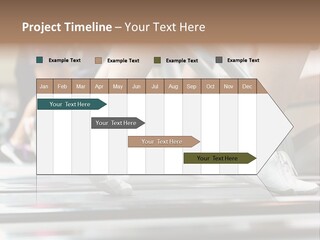 Running Jogging Female PowerPoint Template