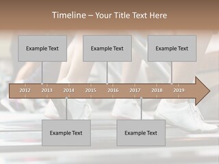 Running Jogging Female PowerPoint Template