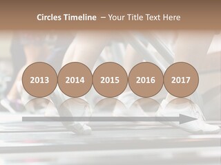 Running Jogging Female PowerPoint Template