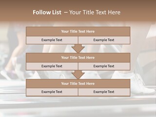 Running Jogging Female PowerPoint Template