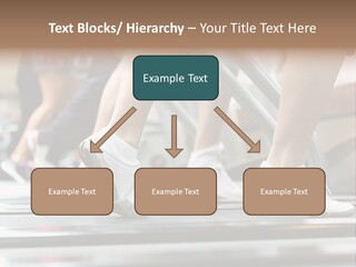 Running Jogging Female PowerPoint Template