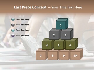 Running Jogging Female PowerPoint Template