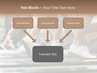 Running Jogging Female PowerPoint Template