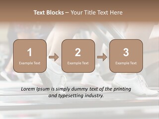 Running Jogging Female PowerPoint Template