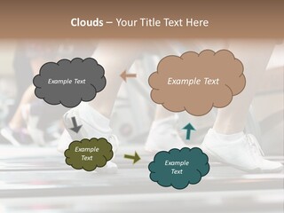 Running Jogging Female PowerPoint Template