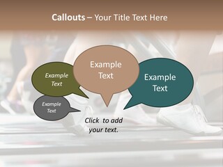 Running Jogging Female PowerPoint Template