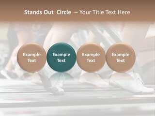 Running Jogging Female PowerPoint Template