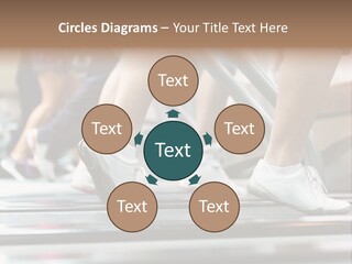 Running Jogging Female PowerPoint Template