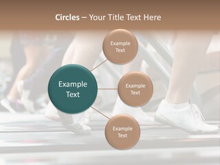 Running Jogging Female PowerPoint Template