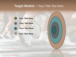 Running Jogging Female PowerPoint Template