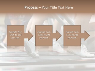 Running Jogging Female PowerPoint Template