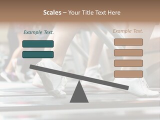 Running Jogging Female PowerPoint Template