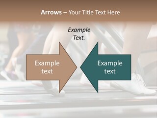 Running Jogging Female PowerPoint Template