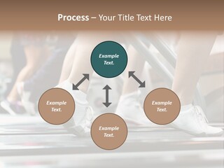 Running Jogging Female PowerPoint Template