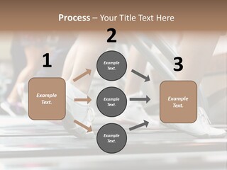 Running Jogging Female PowerPoint Template