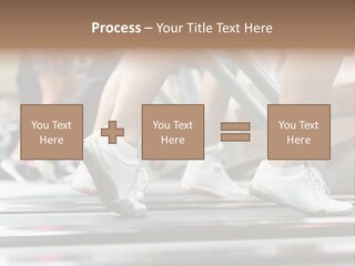 Running Jogging Female PowerPoint Template