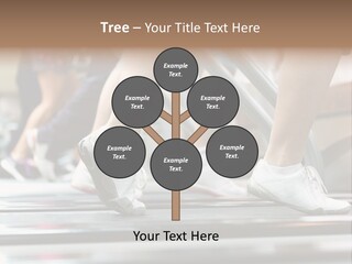 Running Jogging Female PowerPoint Template