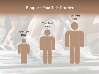 Running Jogging Female PowerPoint Template