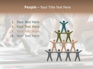 Running Jogging Female PowerPoint Template