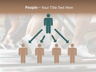 Running Jogging Female PowerPoint Template