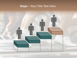 Running Jogging Female PowerPoint Template