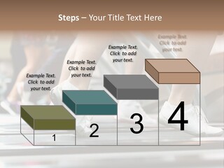 Running Jogging Female PowerPoint Template