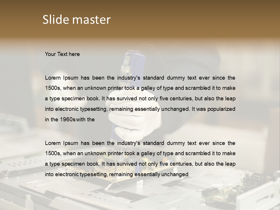 Output Factory Manual Worker PowerPoint Template