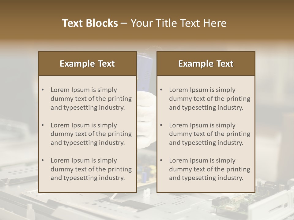 Output Factory Manual Worker PowerPoint Template