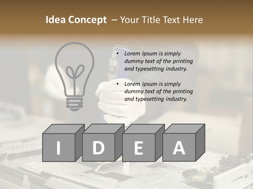 Output Factory Manual Worker PowerPoint Template
